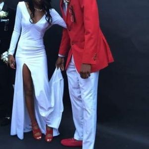All White prom dress